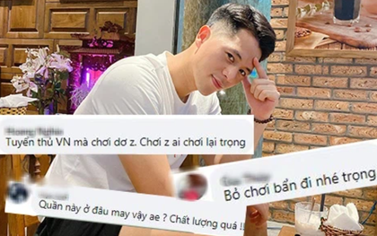 Netizen kéo vào trang cá nhân Đình Trọng "cà khịa" sau pha kéo quần ngoại binh Hồng Lĩnh Hà Tĩnh