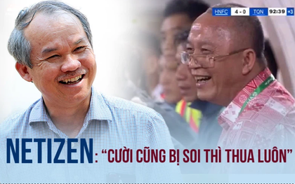 Dân mạng tranh cãi kịch liệt về vụ bầu Đức cà khịa Than Quảng Ninh khi thua Hà Nội FC: "Cười cũng bị soi thì thua luôn"