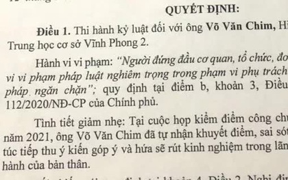 Giáng chức hiệu trưởng để giáo viên "làm bậy" với nữ sinh lớp 9