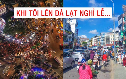 Những hình ảnh cho thấy Đà Lạt là điểm du lịch "nóng" nhất kỳ nghỉ lễ vừa rồi: Nhìn đâu cũng đông nghịt và tắc cứng