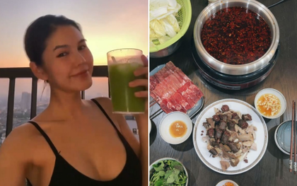 Có một kiểu người như MC Thu Hoài: Phút trước ăn uống healthy giữ dáng, phút sau “chiến” ngay nồi lẩu