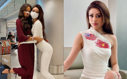 Khánh Vân đã có mặt tại Mỹ dự Miss Universe 2020: Vừa đến liền đọ sắc vóc "chặt chém" đối thủ, ghi điểm bằng 1 chi tiết