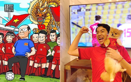 Chuẩn fan cuồng đội tuyển Việt Nam, Cris Phan làm dậy sóng mạng xã hội, nhưng cũng không quên "cà khịa" đối thủ!