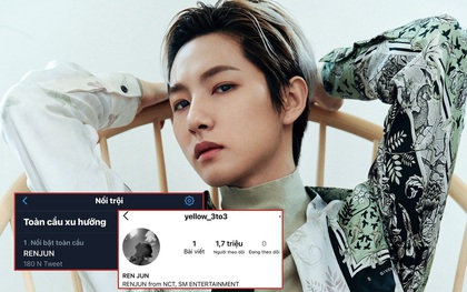 Renjun (NCT DREAM) vừa công khai Instagram, nhanh chóng hút về gần 2 triệu follower, lọt luôn top trending thế giới