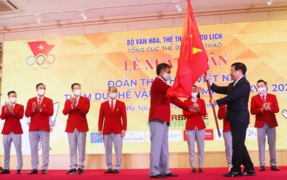 Lễ xuất quân của đoàn Thể thao Việt Nam tham dự Olympic 2020