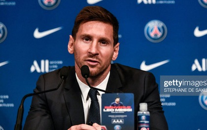 Messi họp báo ra mắt Paris Saint-Germain: "Tôi đến đây để giành mọi danh hiệu"