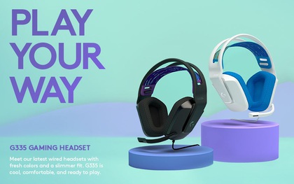 Logitech G giới thiệu tai nghe chơi game G335 thuộc dòng color collection - phiên bản “có dây” của G733