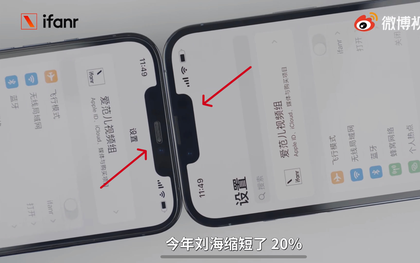 iPhone 13 lộ diện phần notch "nhỏ hơn 20%" nhưng bị netizen chê tới tấp vì "nhìn chẳng khác gì mấy con Android giá rẻ"?