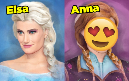 Ngất ngây dàn nhân vật Disney với nhan sắc của diễn viên lồng tiếng: Elsa đẹp xuất sắc, nhưng cô em gái Anna mới gọi là "giống y bản gốc"!