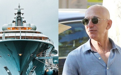 Bên trong siêu du thuyền hai sân trực thăng xa xỉ, nơi tỷ phú Jeff Bezos chi 4 triệu USD/tuần để ở