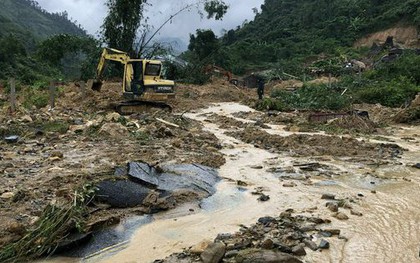 Hiện trường vụ sạt lở kinh hoàng tại thủy điện Kà Tinh khiến 1 người mất tích