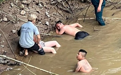CLIP: Nín thở xem cảnh cứu người phụ nữ nhảy sông
