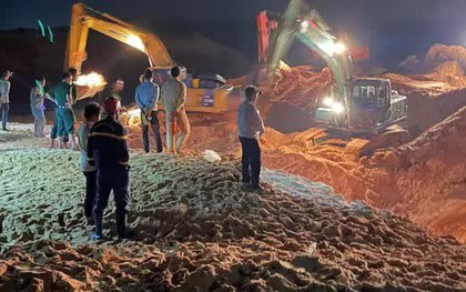 Sập mỏ titan ở Bình Thuận: 1 công nhân chết, đang tìm kiếm 3 công nhân khác