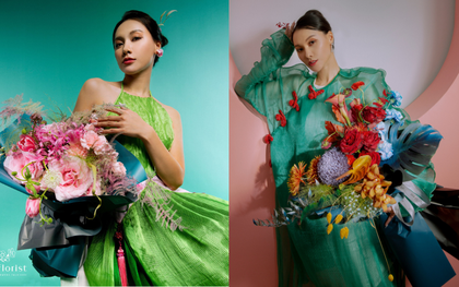 BST hoa đậm chất Á Đông nhằm tôn vinh vẻ đẹp phụ nữ Việt, ai nhìn vào cũng mê mẩn
