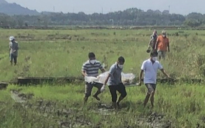 Phát hiện thi thể không quần áo giữa cánh đồng ở TP Bà Rịa