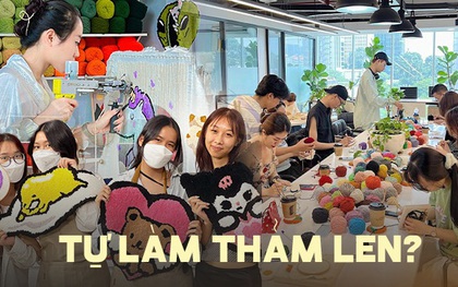 Thú vui độc lạ của giới trẻ TP.HCM: Tự tay làm thảm len siêu thú vị