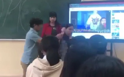 Làm rõ clip một cô giáo bị bẻ tay trong giờ học trước mặt học sinh