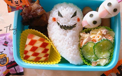 Học mẹ đảm làm cơm bento "vui nhộn" mùa Halloween cho con