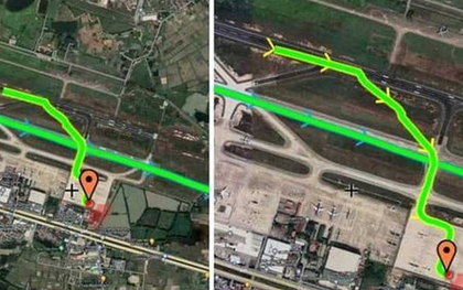 Thực hư hình ảnh lạ máy bay hạ cánh tại Nội Bài