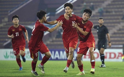 Thắng đậm U17 Đài Loan (Trung Quốc), U17 Việt Nam dẫn đầu bảng F vòng loại U17 châu Á