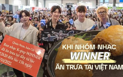 Quán nem ở Hà Nội được WINNER ghé ăn bất ngờ gây sốt bởi tấm biển kỷ niệm, ai xem xong cũng phải bật cười