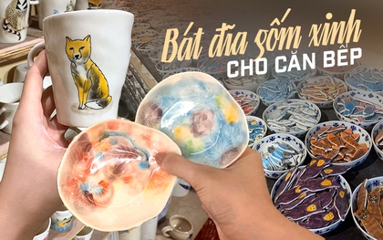 2 cửa hàng bán bát đĩa bằng gốm cực xinh cho căn bếp