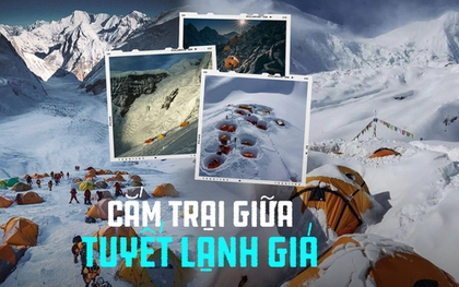 Cắm trại ngay giữa hố tuyết tại Nepal, trải nghiệm có 1-0-2 trong hành trình chinh phục đỉnh Everest