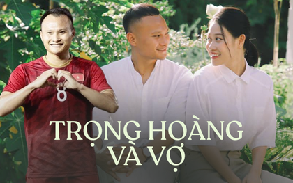 Trọng Hoàng và vợ bên nhau bình yên, ngày chồng từ giã ĐTQG vợ nói một câu ấm lòng