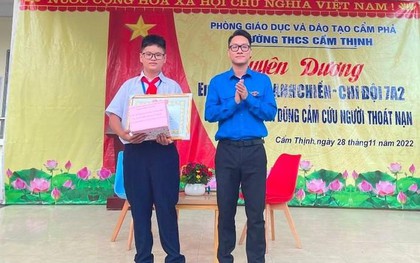 Bộ GD&ĐT tặng Bằng khen cho nam sinh lớp 7 dũng cảm cứu người