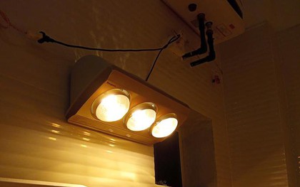Mùa lạnh dùng đèn sưởi nhà tắm cần tránh 5 kiểu sử dụng sai lầm