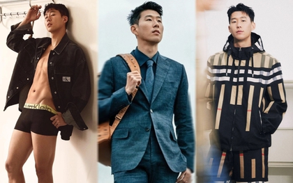 Son Heung Min: Lên bìa tạp chí như... đi chợ, được từ Calvin Klein tới Burberry "giành giật"