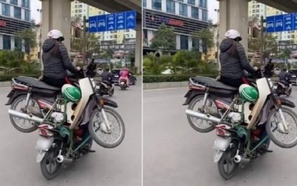 CSGT đã xác minh được danh tính chủ phương tiện trong clip hai xe "làm xiếc" trên đường phố Hà Nội