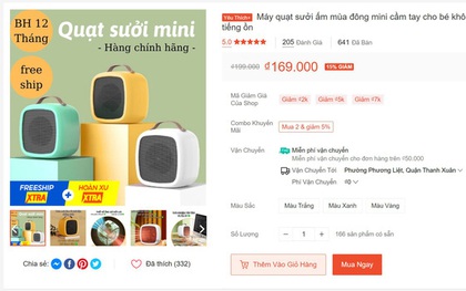 Dùng thử máy sưởi mini giá 169k xem có "cứu cánh" hội dân văn phòng như tưởng tượng