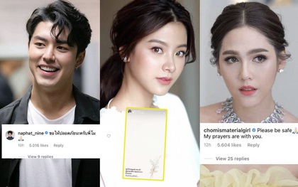 Cả showbiz Thái hướng về mỹ nhân Chiếc Lá Bay bị mất tích: Baifern cầu nguyện, Nine Naphat cùng nữ hoàng Tbiz lo lắng tột độ