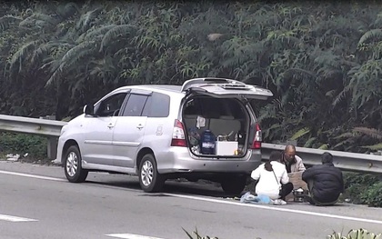 Tài xế dừng xe ngồi ăn lẩu trên cao tốc Nội Bài - Lào Cai bị phạt 11 triệu