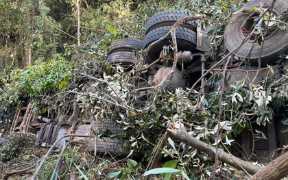 NÓNG: Tai nạn thảm khốc, xe lao vào gốc cây cổ thụ rồi rơi xuống vực, 6 người chết