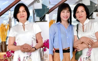 Ngỡ ngàng trước nhan sắc U80 của mẹ đẻ Cát Phượng, dân tình còn tưởng 2 chị em