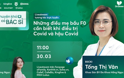 Mời độc giả đặt câu hỏi cho livestream về mẹ bầu F0: "Những điều mẹ bầu F0 cần biết khi điều trị Covid và hậu Covid"