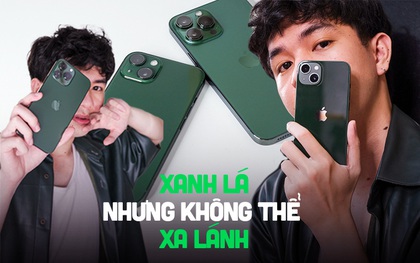 Trên tay iPhone 13 và iPhone 13 Pro Max màu xanh lá vừa bán ra tại Việt Nam: Đẹp thế này thì lại thành "hot trend" 2022 rồi!