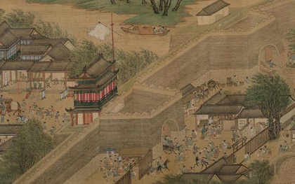 Chi tiết đầy kinh ngạc trong bức tranh cổ của triều Tống: Phóng to 100 lần mới thấy rõ mồn một hành động "xấu hổ" của người đàn ông