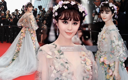 Có 1 năm Phạm Băng Băng thống trị thảm đỏ Cannes: Đẹp nao lòng với bộ đầm hoa như tiên tử, ống kính Getty Images cũng chịu thua
