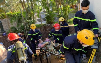 Giải cứu 4 công nhân bị ngạt khí độc dưới cống ngầm