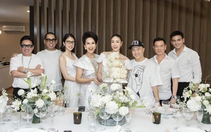Diễm My, MC Thanh Thanh Huyền diện sắc trắng dự tiệc sinh nhật Hoa hậu Hà Kiều Anh