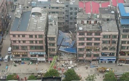 Vụ sập nhà ở Trung Quốc: Số người thiệt mạng tăng lên 53, kết thúc chiến dịch tìm kiếm cứu hộ