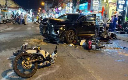 Tài xế ôtô tông hàng loạt xe máy ở Thủ Đức vẫn còn nồng độ cồn trong máu