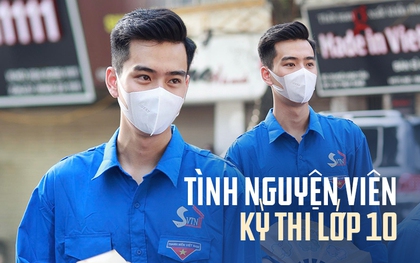 "Hot boy tình nguyện" cao 1m87 chiếm sóng tại kỳ thi lớp 10: "Bỏ khẩu trang ra trông mình khác lắm"