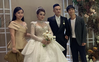Viên Minh nền nã, vợ Bùi Tiến Dũng xinh như công chúa trong lễ cưới của cựu tuyển thủ Võ Huy Toàn