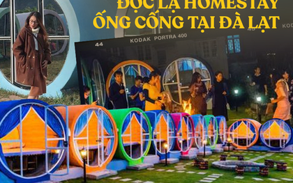 Homestay ống cống có 1-0-2 tại Đà Lạt: Biến lốp xe cũ thành cầu thang, ghế ngồi di động siêu tiện lợi, có muôn vàn góc “sống ảo” cực phiêu!