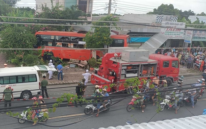 Xe khách Phương Trang lao vào quán cafe khiến 1 người thiệt mạng, 4 người bị thương