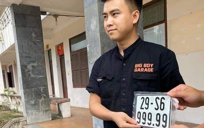 Hà Nội: Bấm biển số xe máy ngũ quý 999.99, nam thanh niên được trả hơn 1 tỷ vẫn không bán